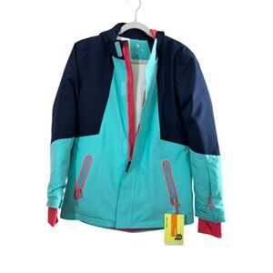 Women’s All in Motion Snow Sport Jacket - Teal & Navy - Size XL - NWT